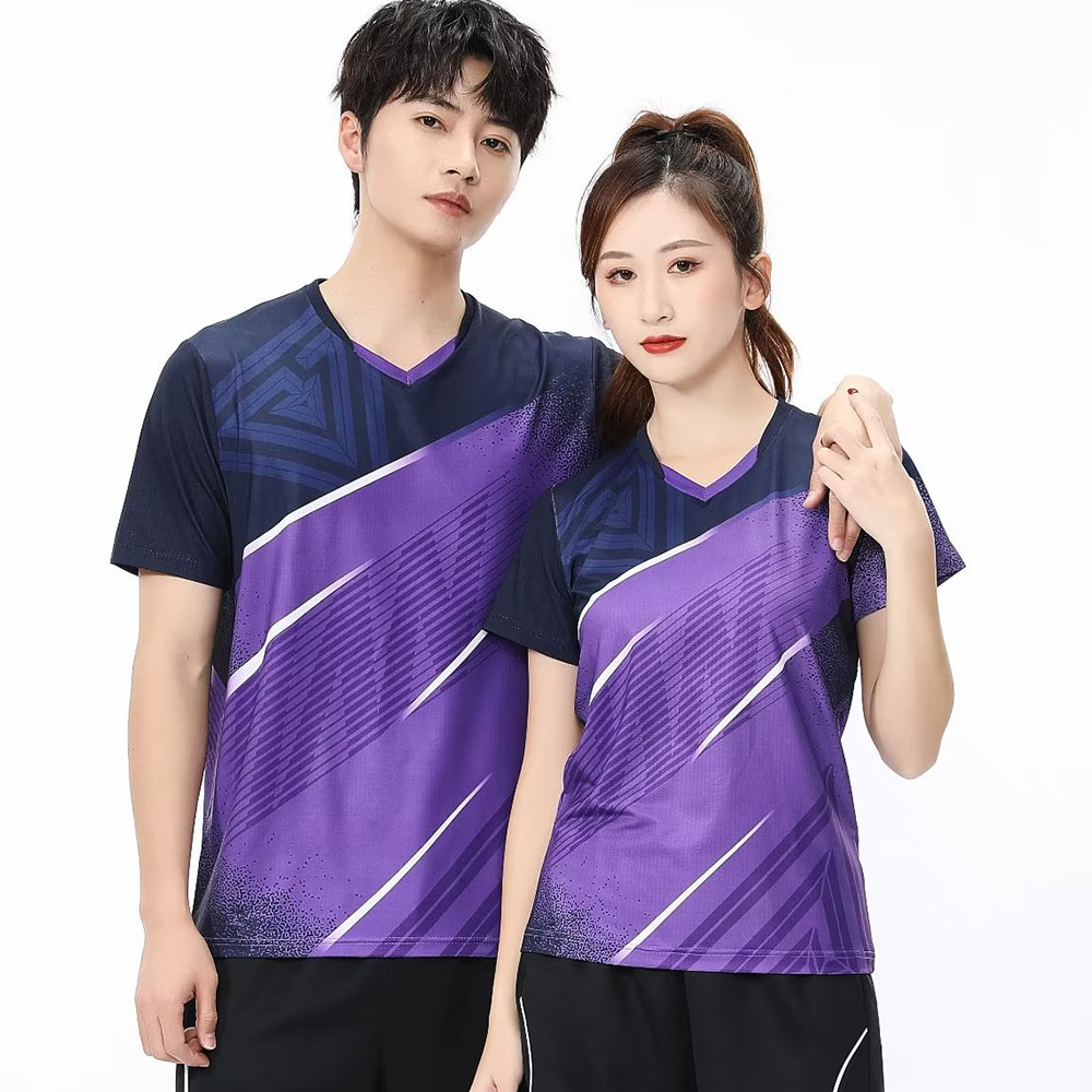 Badminton Kids - 남녀공용 테니스 탁구 티셔츠, 반팔 스포츠