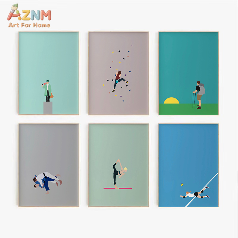 AZNM 미니멀리스트 스포츠 테마 캔버스 벽 예술 농구 - Badminton Quotes 리뷰 및 가격